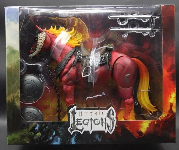in stock Four Knights Mythical Legion 7-inch movable doll model flame demon wings demon