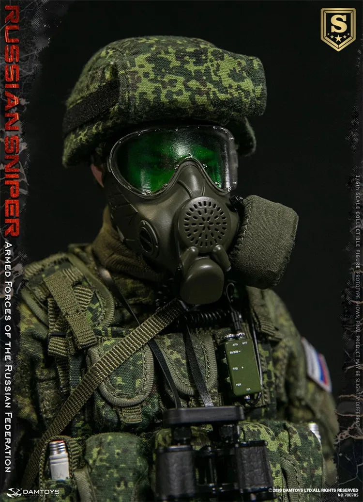 Damtoys Dam 78078S 1/6 Russian Federal Armed Forces Sniper Army Military Jungle Man Sniper 12" Action Figure Collection Gift