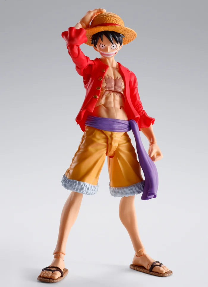100% Original in Stock Bandai S.H.Figuarts SHF One Piece Monkey D. Luffy Romance Dawn Character Model Toy Gift Collection