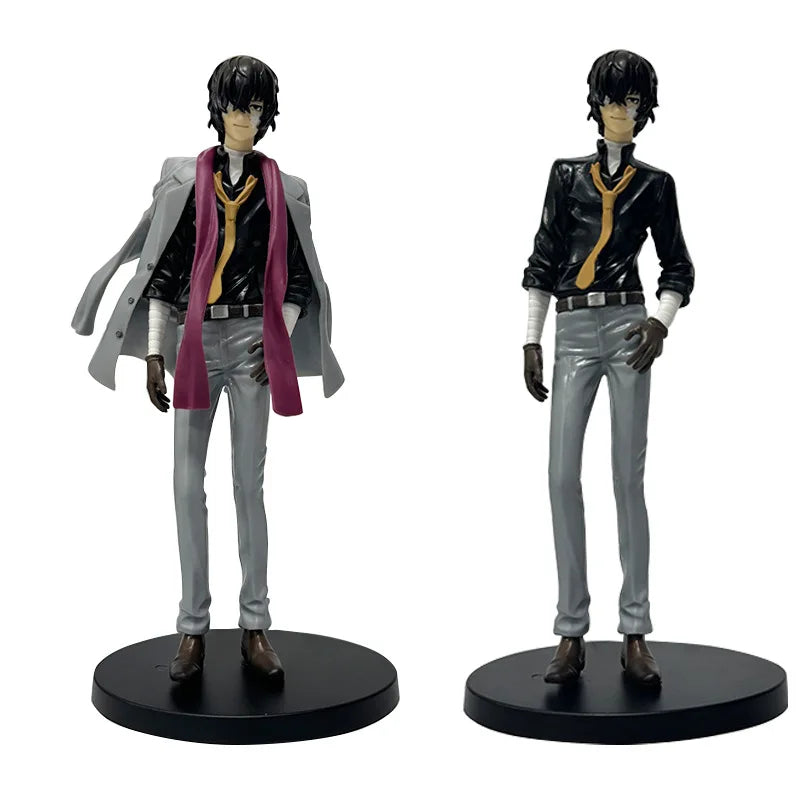 24CM Anime Bungou Stray Dogs Dazai Osamu Figure 1/8 Detachable Jacket Standing Figure Toy Gift Collection Aciton Figure PVC