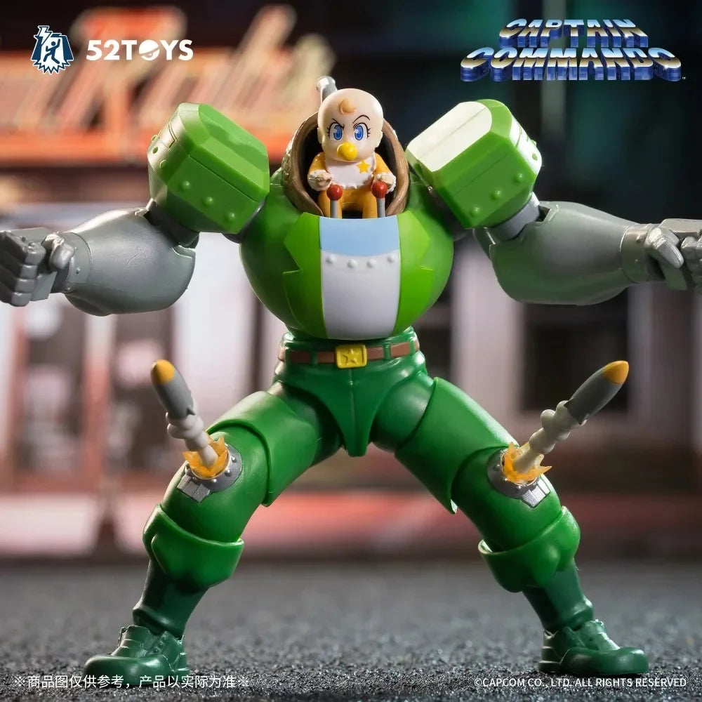In Stock 52TOYS CAPCOM Captain Commando Figure Mack The Knife Ginzu The Ninja Baby Head Action Figure Collectible Statue Model