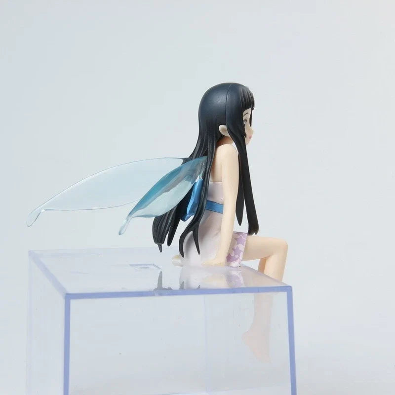 12cm Sword Art Online Yui Elf Sitting Position Anime Figure Model Statue Boys Collection Desktop Decoration Ornament Toys Gifts