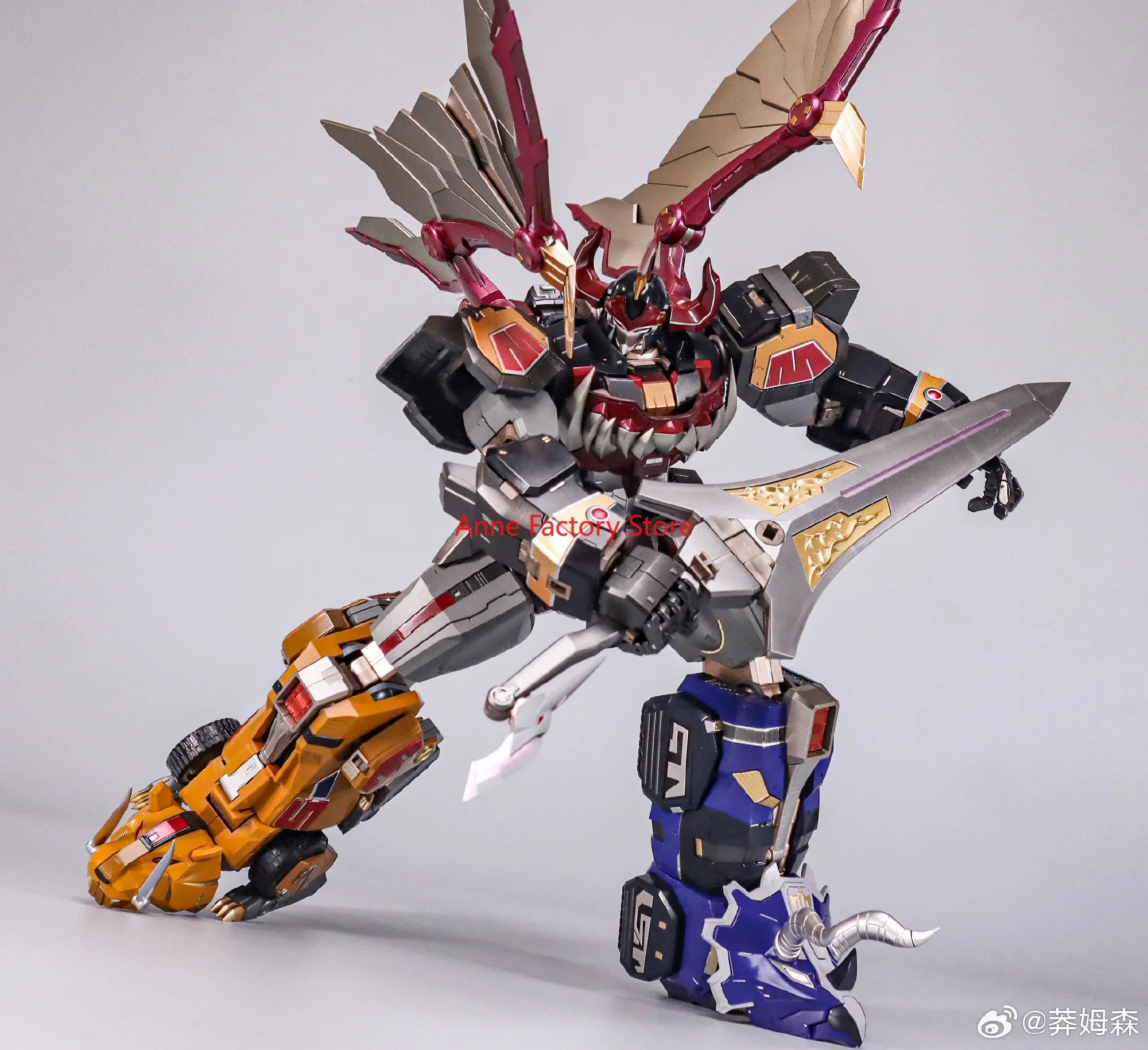 Nuevo Modelo De Ráfaga ZL-01 KO FLAMETOYS BEAST LORD Dragon Caesar Megazord Aleación Producto Terminado Modelo Figuras De Acción
