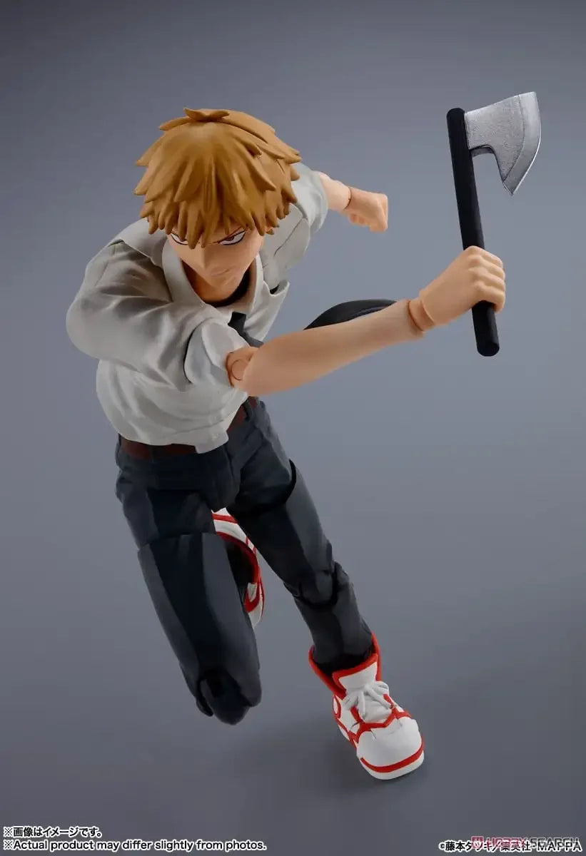 In Stock Bandai S.H.Figuarts SHF Denji Pochita Normality Ordinary Costume Anime Action Figure Toy Gift Model Collecting Hobby