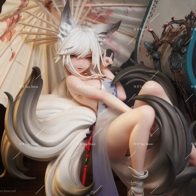 In Stock Fox Mo Li Anime Figure, 25cm Collectible Doll, Original Anime Model, Adorn Gift, 1/7