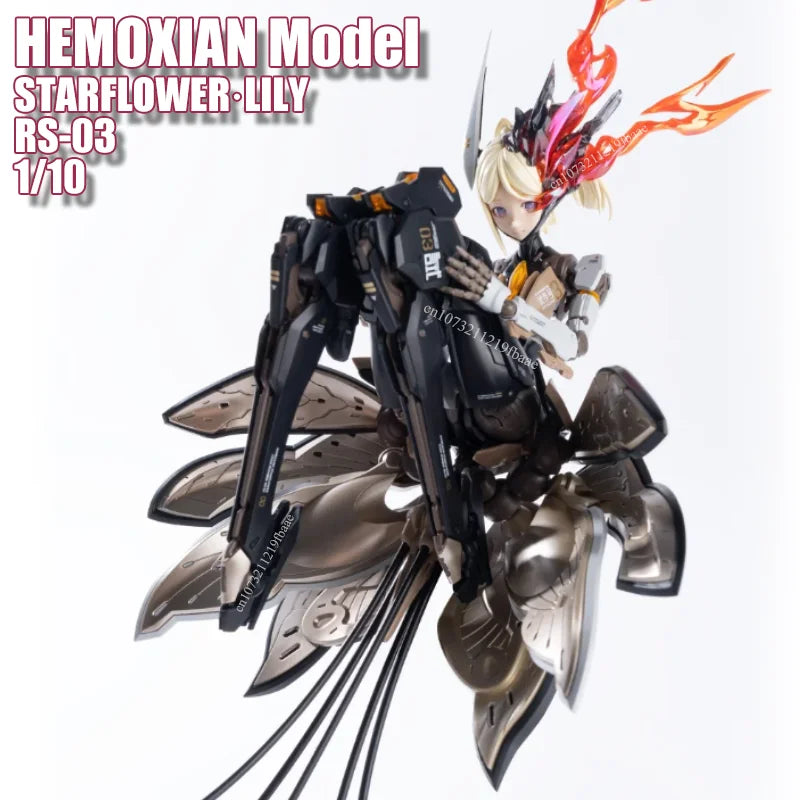 HEMOXIAN Model STARFLOWER LILY 1/10 Mobile Suit Girl Toy ROSADORS-03 Assembly Model Kit RS-03 Action Figure Plastic Robot Gifts
