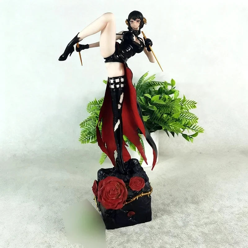 32cm Anime Spy Family Yor Forger Battle Pvc Action Figure Toys Game Spy X Family Collection Model Gift