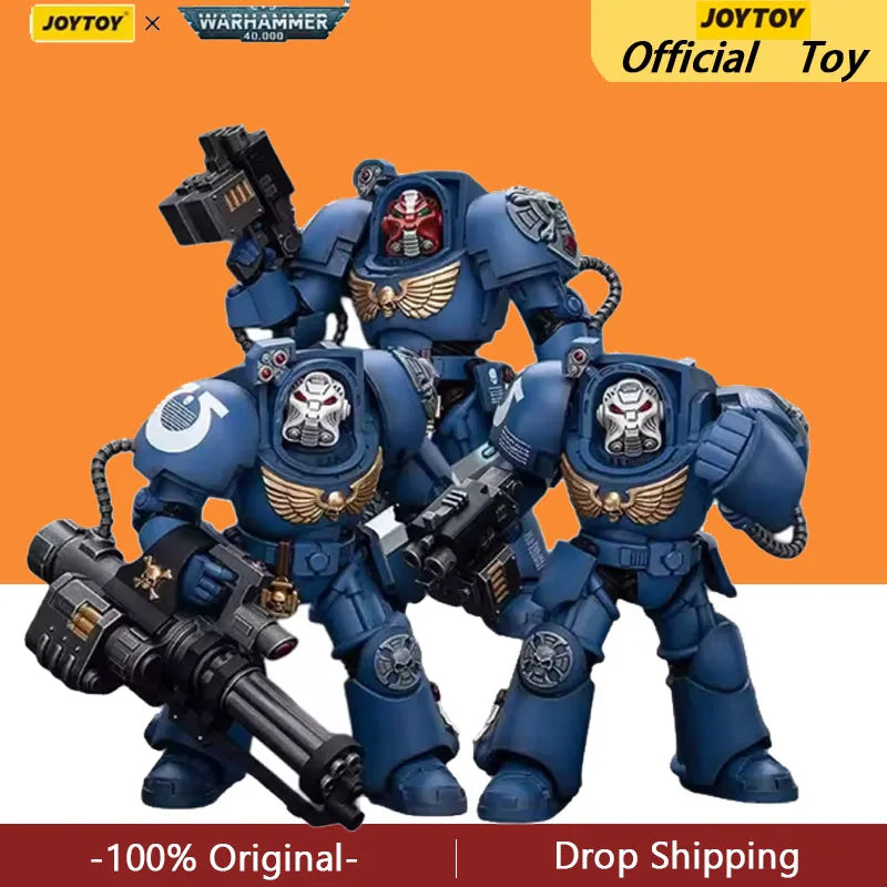【In Stock】JOYTOY Warhammer 40K Ultramarines Terminator Squad 3PCS 1/18 Action Figure Model Toys