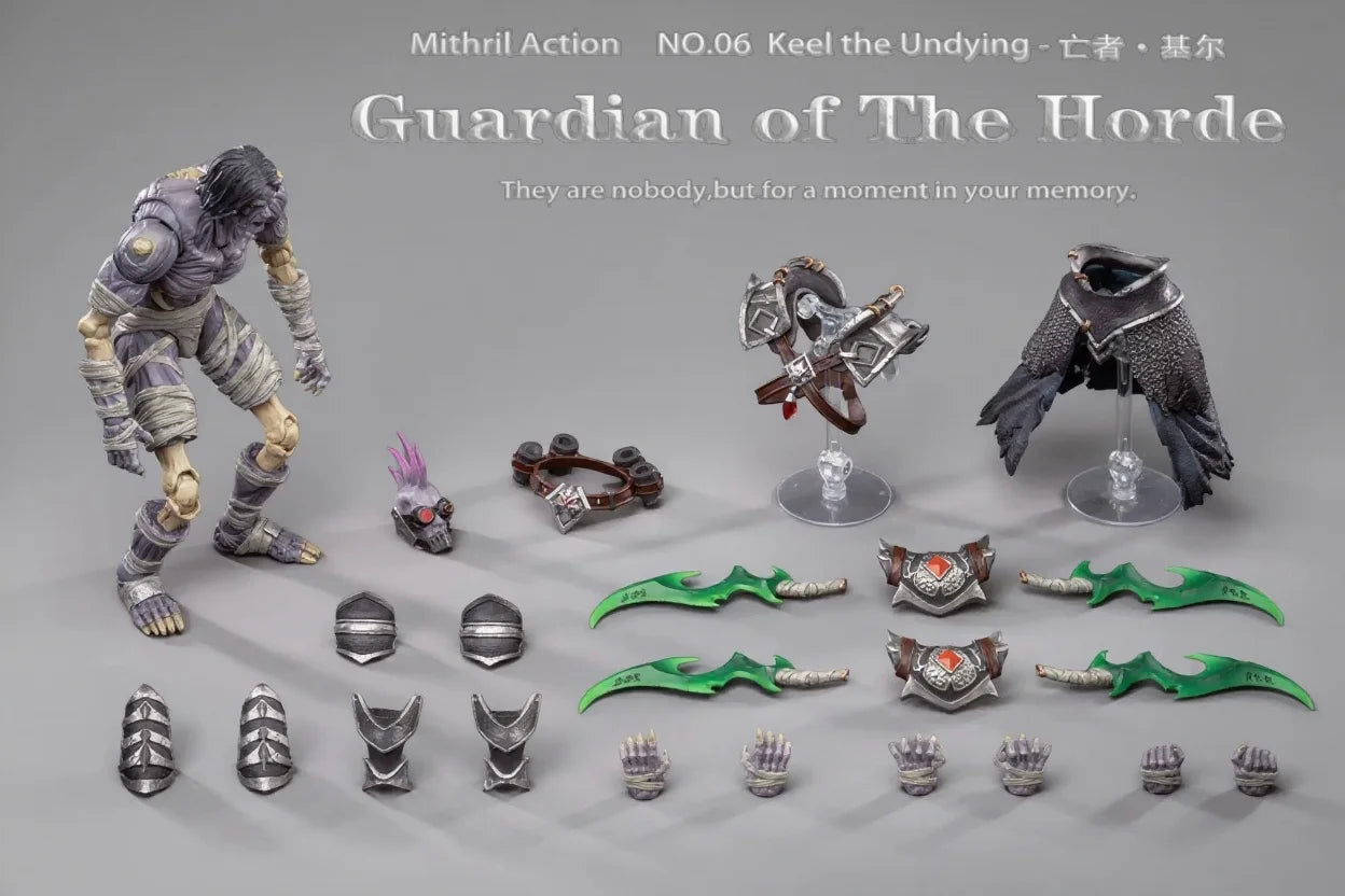 In Stock 1/10  Greyknight Mithrilaction Keel The Undying Guardian Of The Horde 06 Series Action Figure Movable Joint Trendy Toy