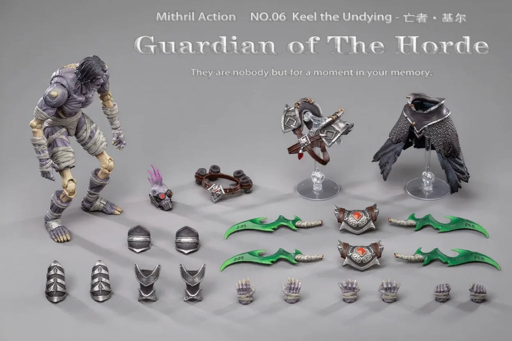 In Stock 1/10  Greyknight Mithrilaction Keel The Undying Guardian Of The Horde 06 Series Action Figure Movable Joint Trendy Toy