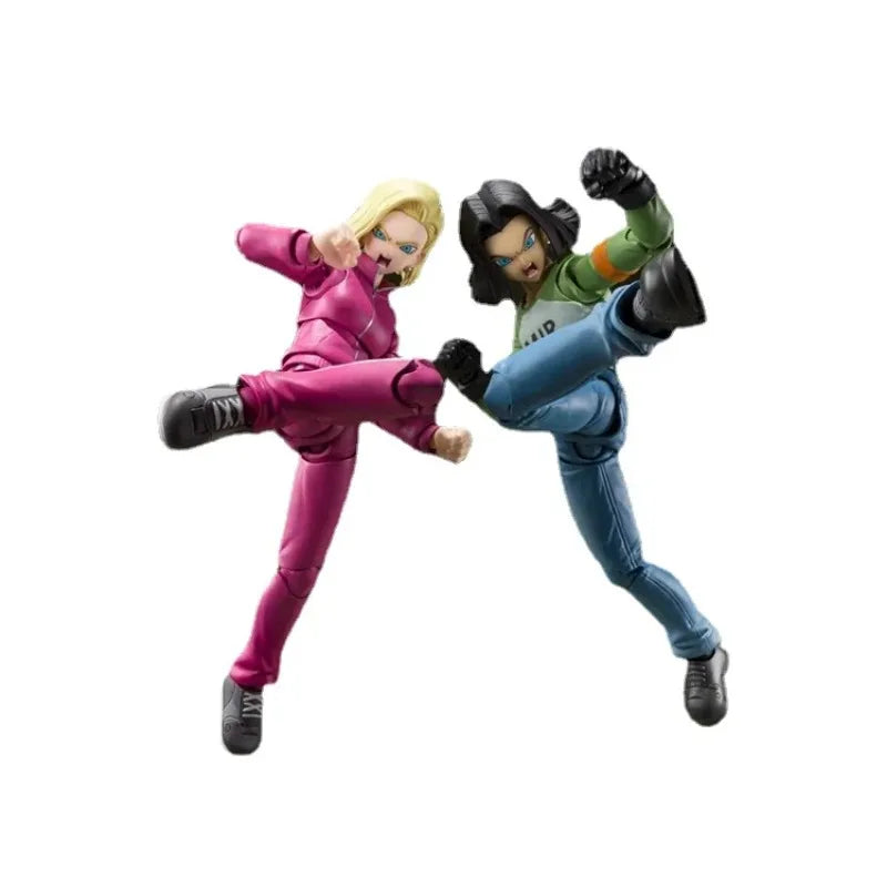 In Stock Bandai S.H.Figuarts Dragon Ball Super Android 17 Android 18 Tournament of Power Anime Figure The Perfect Gift for Kids