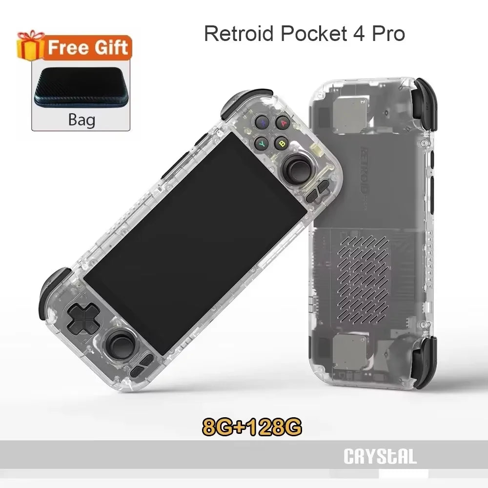 Retroid Pocket 4 Pro Handheld Video Game Console 4.7" 8G128GB WIFI6.0 RP4 Android 13 512g Console PSP PS2 Video Game Player Gift