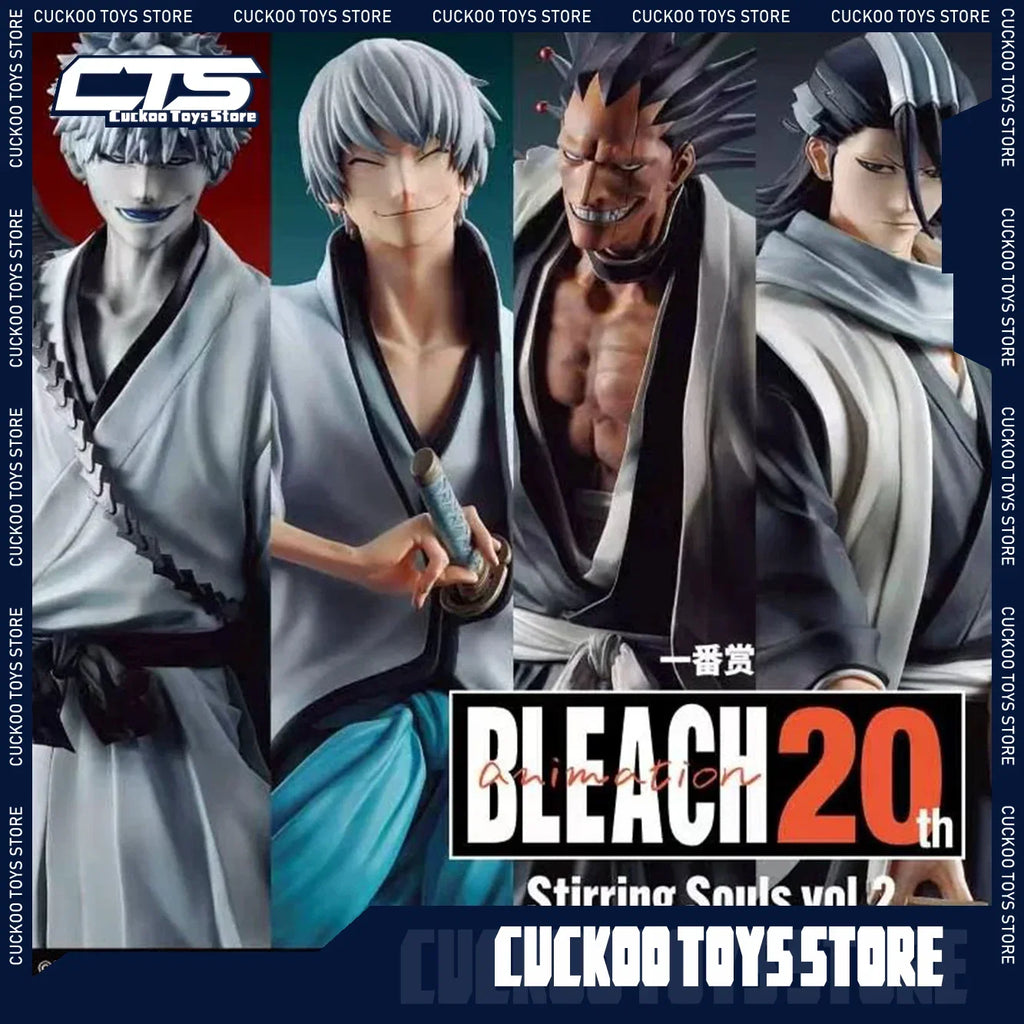 New Bleach Ichiban Kuji Kurosaki Ichigo Ichimaru Gin Ichimaru Gin Zaraki Kenpachi Kuchiki Byakuya Anime Figure Toys Model Gifts