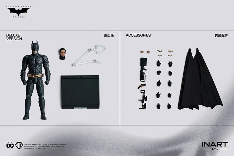 【In Stock】 Batman The Dark Knight Trilogy 1/12 Bat Man Anime Model Toys for Boys Gifts Original Box Anime Figure Model Toy
