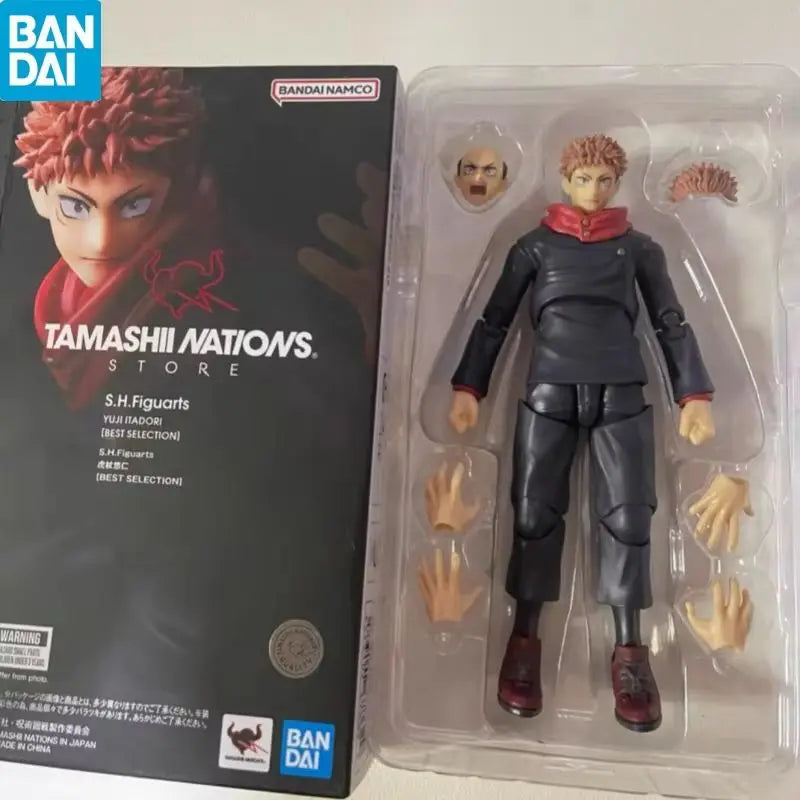 Bandai Genuine S.H.Figuarts Shf Yuji Itadori (Best Selection) Toy Gift  Model Toy Collection Action Figure Decoration Gift