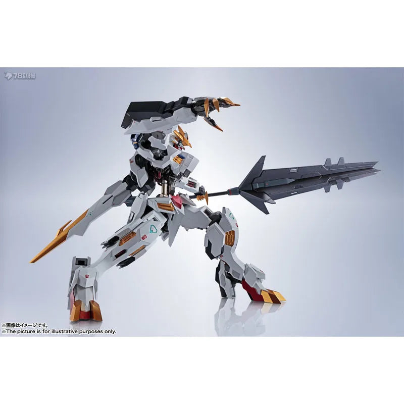 Bandai Original Mobile Gundam METAL ROBOT ASW-G-08 GUNDAM BARBATOS LUPUS REX Figure Model Collection Toy Gift