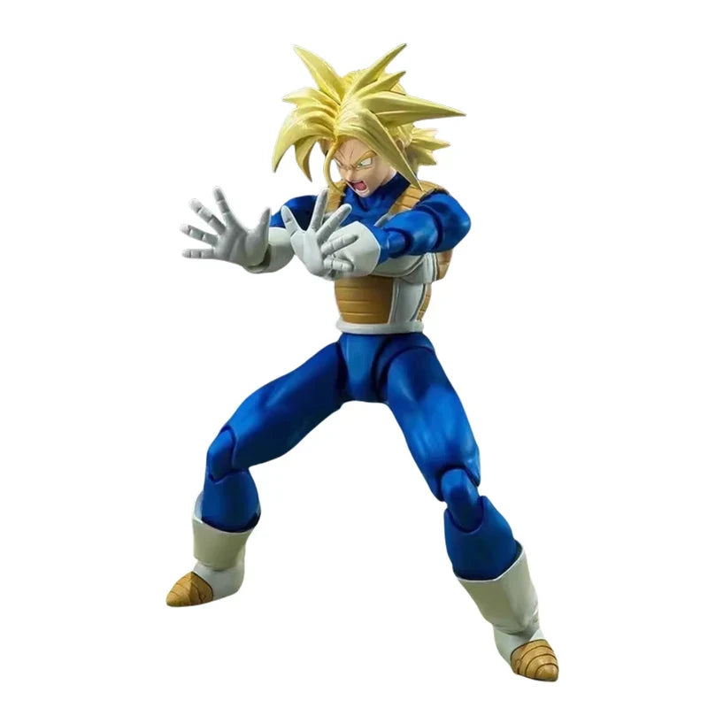 Bandai Genuine SHF Dragon Ball SUPER SAIYAN TRUNKS -INFINITE LATENT SUPER POWER- Anime Action Figure Model Toys Gift Children