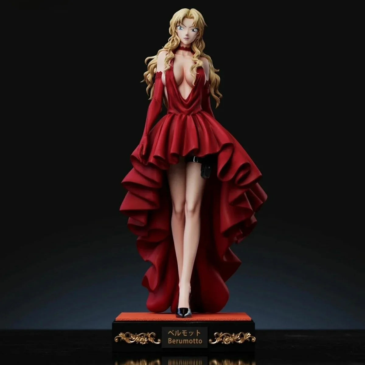 Conan Detective Anime Bellmoede Model Figure Collectible PVC Statue 300mm High Bell Sister Desktop Decoration Gift