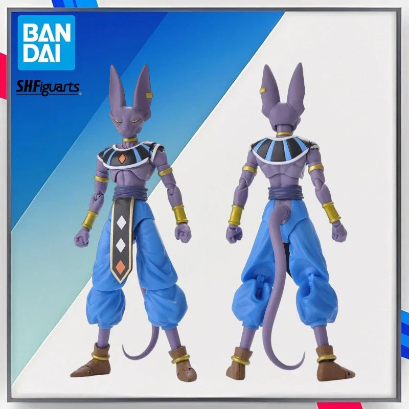 100% Original Bandai SH Figuarts SHF Beerus Dragon Ball Super Anime Action Collection Figures Model Toys Figura in Stock