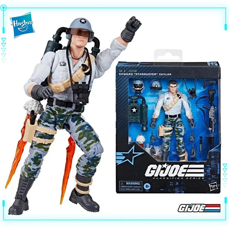 Hasbro Original Genuine G.I. Joe Classified Series 136 Edward Starduster Skylar 15cm Assembly Model Toys Soldier Action Figures