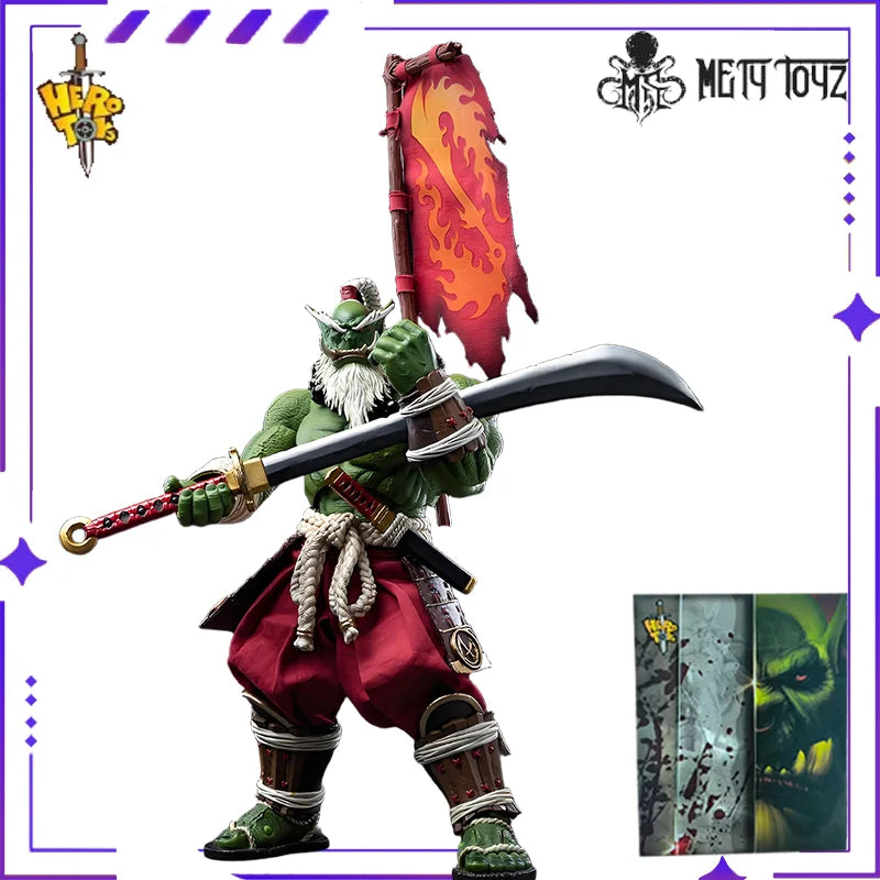 Brand New METYTOYZ Original HERO TOYS Orc Commander Library Kalon Supermovable Modelfigurine 1/10 Movable Orc Model Toy Figurine