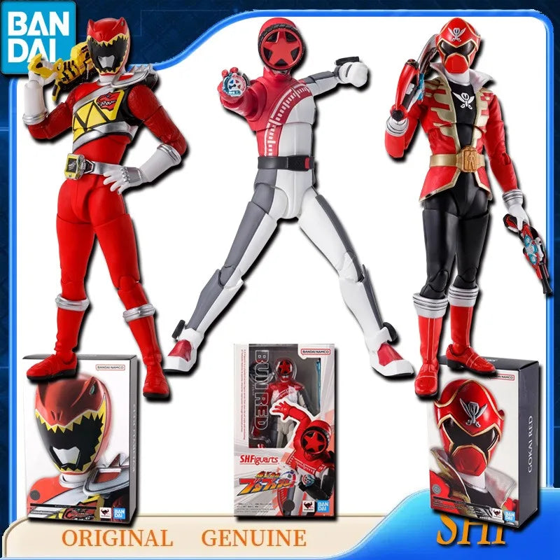 Bandai Original Genuine SHF SHFiguarts BUN RED KYORYU RED GOKAI RED Anime Action Figures Toys for Kids Gift Model Ornaments