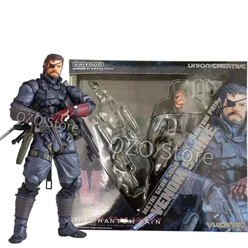 Kaiyodo Metal Gear Solid V Snake Articulated Joints Moveable Action Figure Revoltech The Phantom Pain Snake Figurine Model Toys