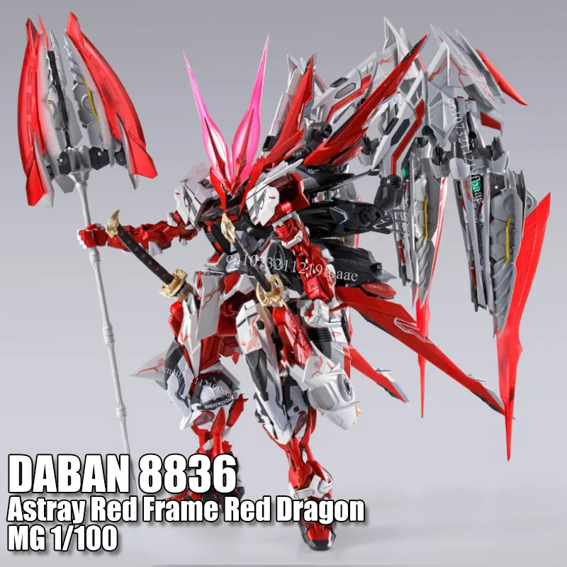 In Stock DABAN 8836 Astray Red Frame Red Dragon MG 1/100 MB MBF-P02 METAL BUILD Toy Assembly Model Kit Action Figures Gifts