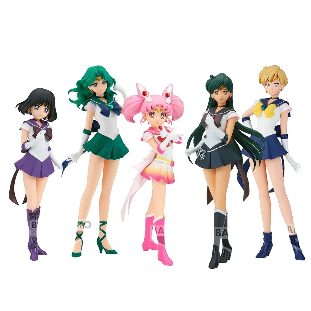 23CM Anime  Kaiou Michiru Figure GLITTER&GLAMOURS Ver Tomoe Hotaru Model Toy Gift Tenoh Haruka Aciton Figure Doll