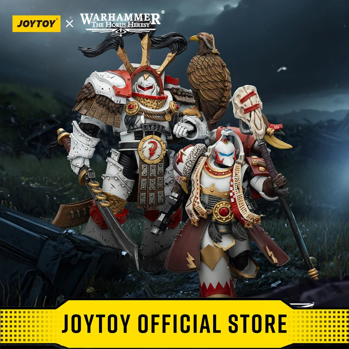 JOYTOY Warhammer 40,000 1/18 Action Figures White Scars Stormseer Consul Legion Praetor in Cataphractii Terminator Armour