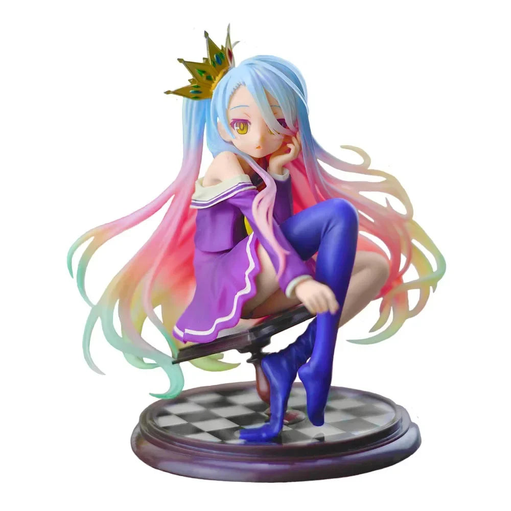 16cm No Game No Life Anime Figure Kotobukiya Shiro Action Figure Shiro Jibril Fairy Shampoo Figurine Adult Collectible Model Toy