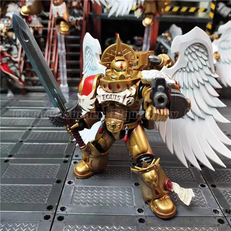 【In Stock】JOYTOY Warhammer 40K 1/18 Action Figure Toys Blood Angels Sanguinary Guard 5PCS