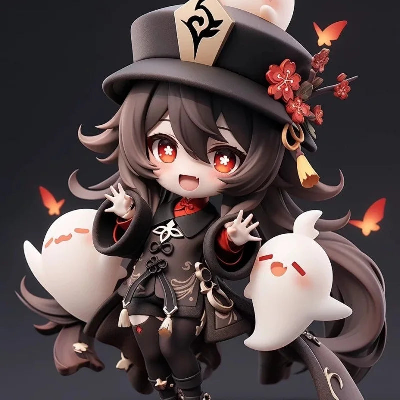 Cute Genshin Impact Figure Figurine Yae Miko Ganyu Hu Tao PVC Model Art Craft Desk Decor Ornament Gift