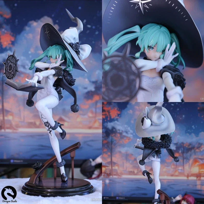 Brand New In Stock 25CM Original RIBOSE RISE UP SERIES 1/8 Hatsune Miku Fantasia Witch PVC Anime Figures Model Toy Gifts