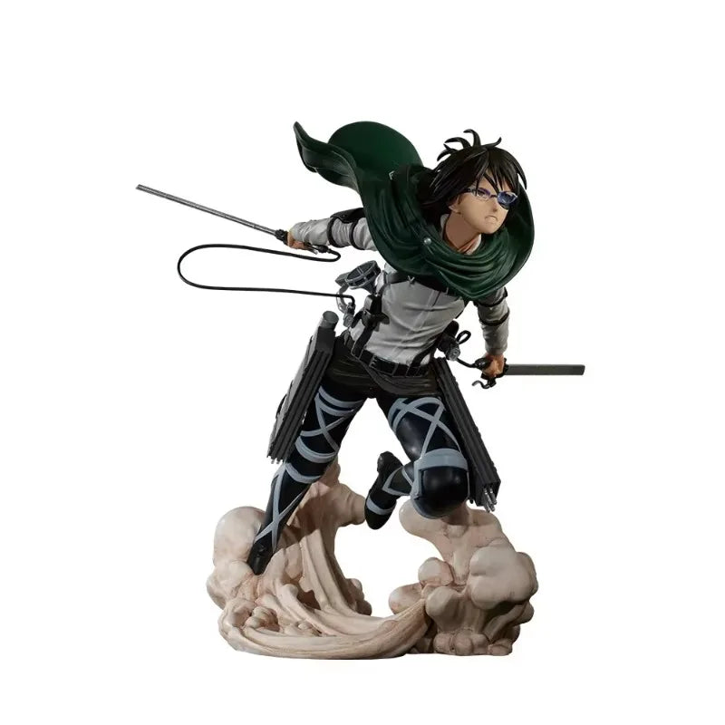 Bandai Original Anime Attack on Titan Ichiban Kuji Hange Zoe Levi Ackerman PVC Action Figure Model Collectible Toys Boys Gift