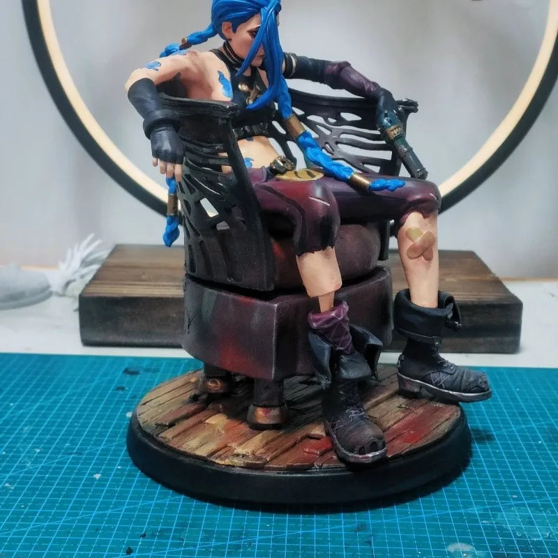 15cm League of Legeneds Figure Jinx Handmade Custom Style Resin Anime Collection Model Ornament Toys Production time 30 days