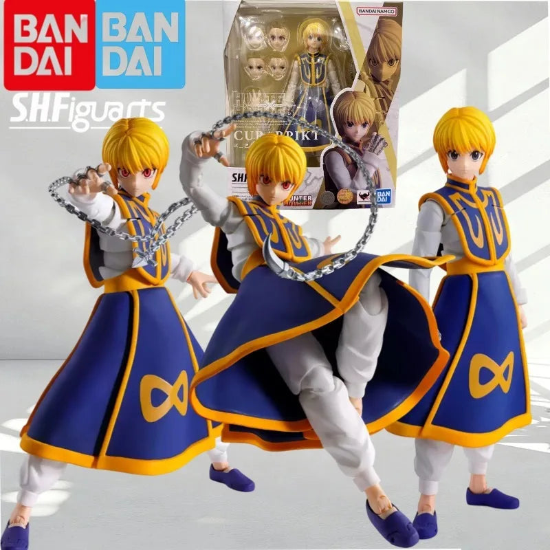 In Stock Original Genuine Bandai S.H.Figuarts Kurapika Hunter × Hunter Action Figure Assemble Toy Collectible Model