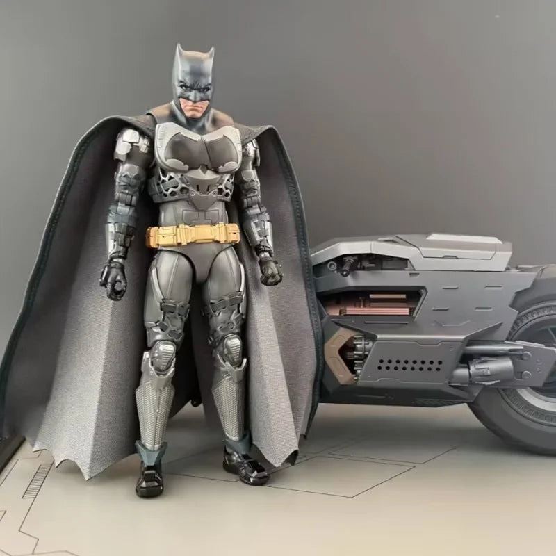 Batman Action Figure - the Dark Knight Collection with Batmobile Suit Toy Gift for Boys Modoking Ben Affleck Theme