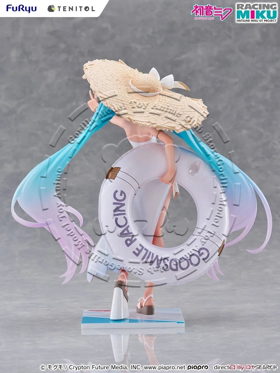 In Stock Original Genuine FuRyu Tenitol Racing Miku 2024 Ver. Vocaloid Figure 210mm Anime Statue Collectible Japanese Model Gift