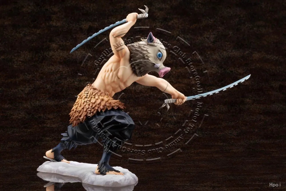 In Stock Original Genuine KOTOBUKIYA ARTFX J Demon Slayer Kimetsu no Yaiba Hashibira Inosuke 180mm Anime Statue Collection Toy