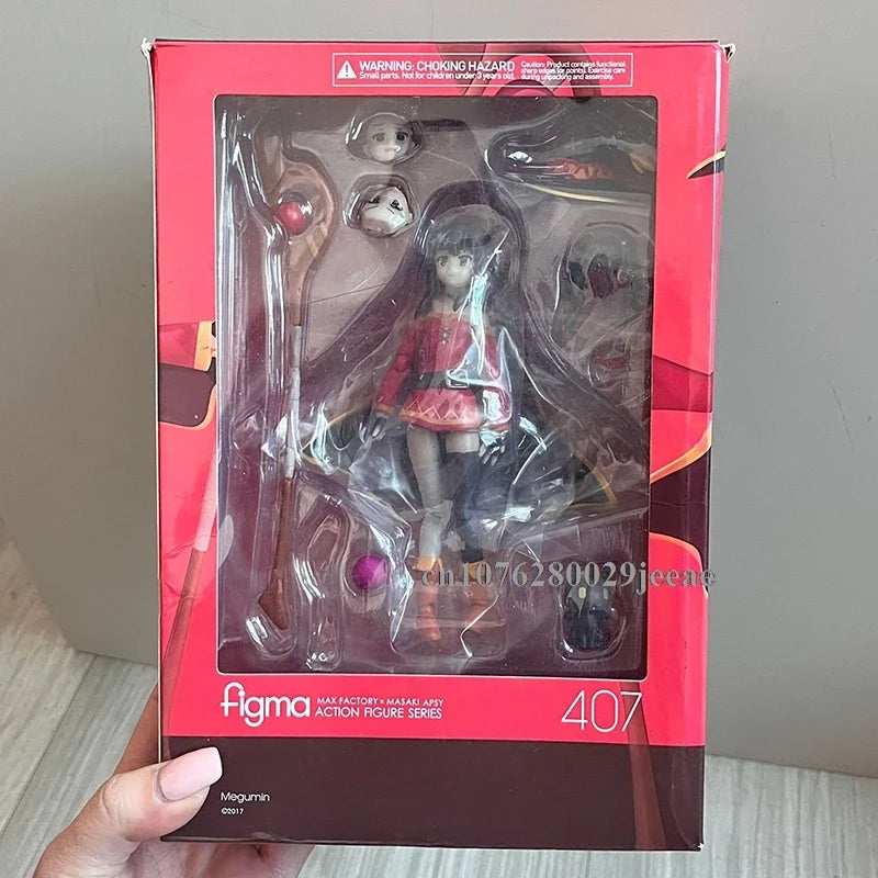 Figma 407 Figure KonoSuba God's Blessing on This Wonderful World Anime Figure Megumin Figures Cute Statue Collectible Model Toys