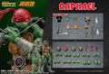 Original Lingjihun 1/12 Ninja Turtles Raphael Leonardo Action Figures Mobile Model Pvc Figurine Festival Gift Collect Hobby Toys