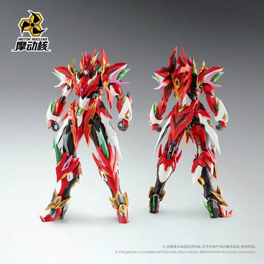 In Stock Friction Nuclear Assembly Nezha Creation Mecha Six-arm Alloy Skeleton Lotus Platform Multi-weapon Model