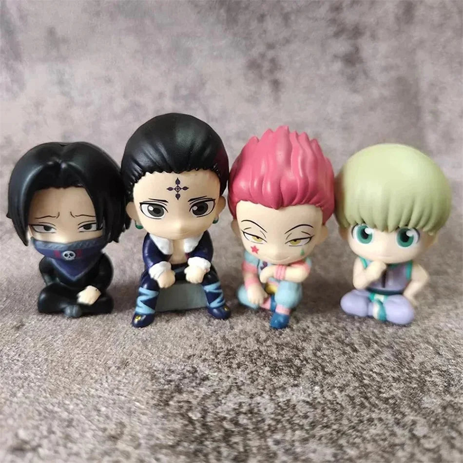 10cm Hunter×Hunter Anime Figure Phantom Troupe Hisoka Action Figure Q Version Room Decoration PVC Model Toys