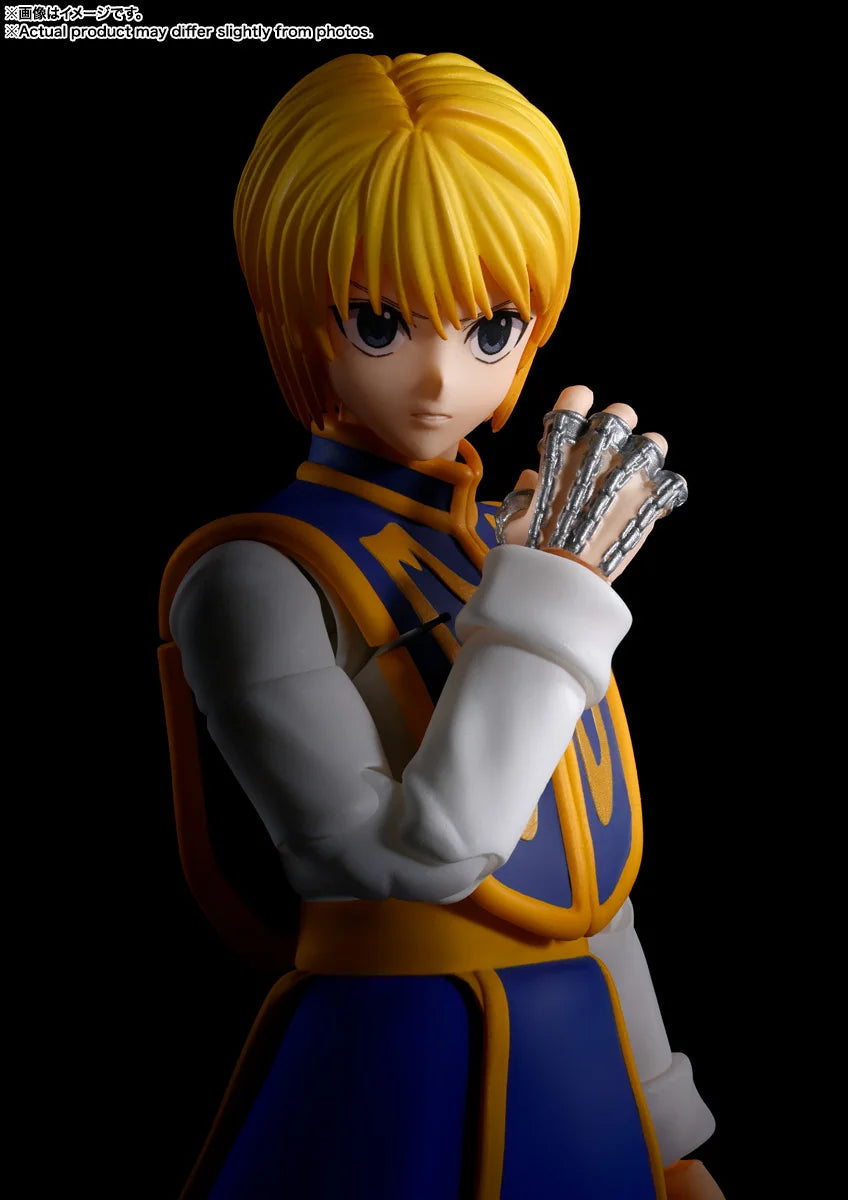 Original BANDAI S.H. Figuarts HUNTER×HUNTER Kurapika Reorio SHF Anime Figures Action Figure PVC Model Toys Figurine