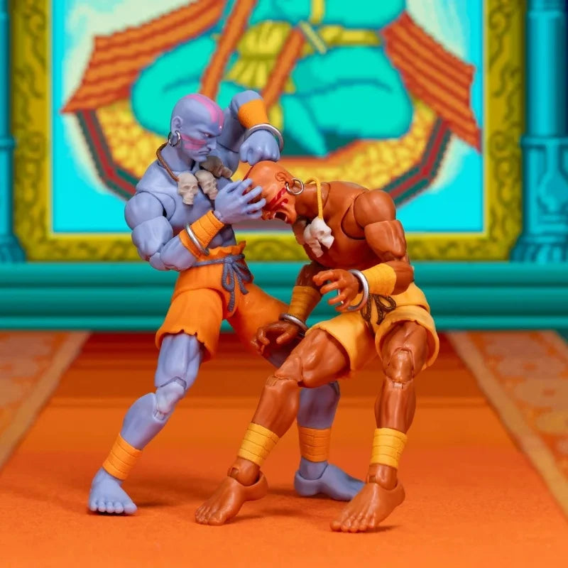 In Stock Jada Toys Street Fighter 2 1/12 Scale Sdcc Exclusive  Action Figure Dhalsim Vega Ken Fei Long Movable Joint Toys Gift
