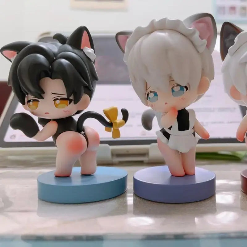 In Stock Game Anime Figur  ‌Love And Deepspace‌ Q Version Rafayel Zayne Aster Sylus Model Dolls Kids Toy Gift Collect Ornament