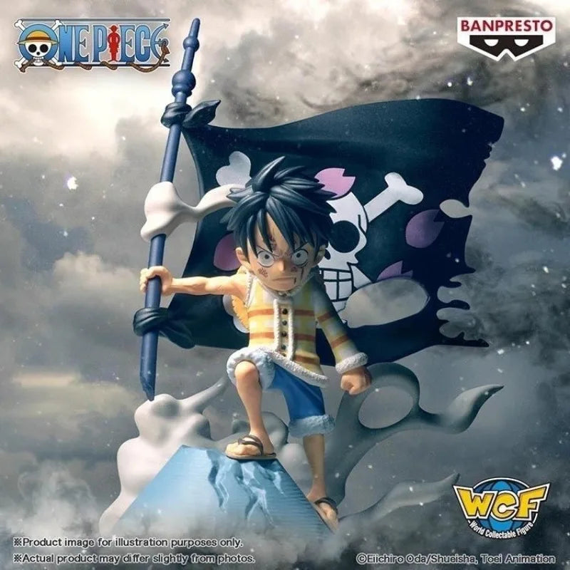 Anime Original Bandai ONE PIECE Monkey D. Luffy Anime Action Figures Collection Ornaments Figure Toys Birthday Gift 13cm