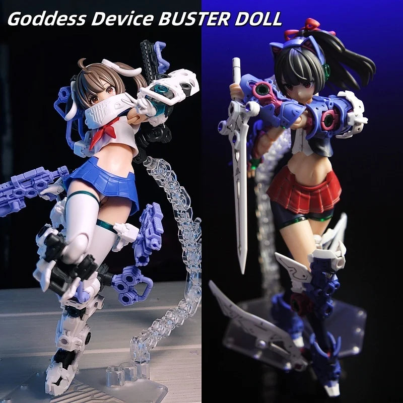 [In Stock] Genuine Kotobukiya Goddess Device Buster Doll Series Knight X02 Gunner X01 Cute Girl Figure Model Collection Toy