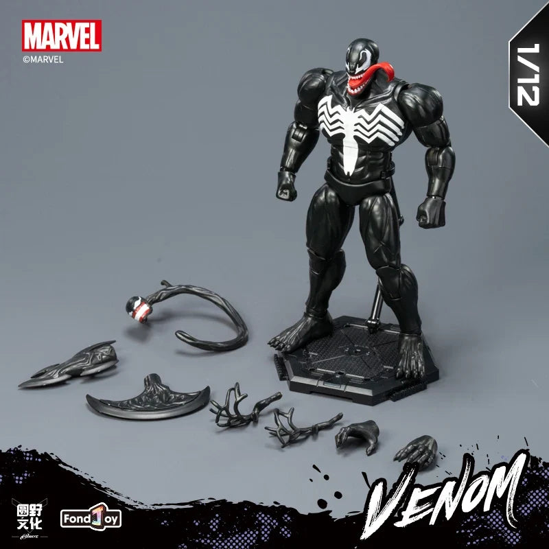 Fondjoy Iron Man MK45 46 Spiderman Venom Assembled Model ABS ACITON  FIGRUE Toy 15cm 1/12 Movie Mdoel Figure Collect Hobby Gifts